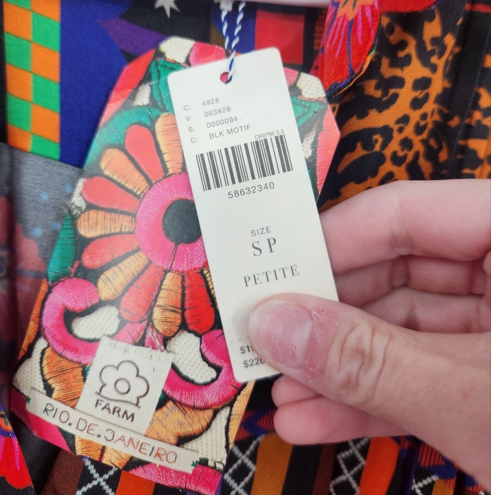 FARM Rio Multicolor Patterned Midi Dress - Picture 5 of 9